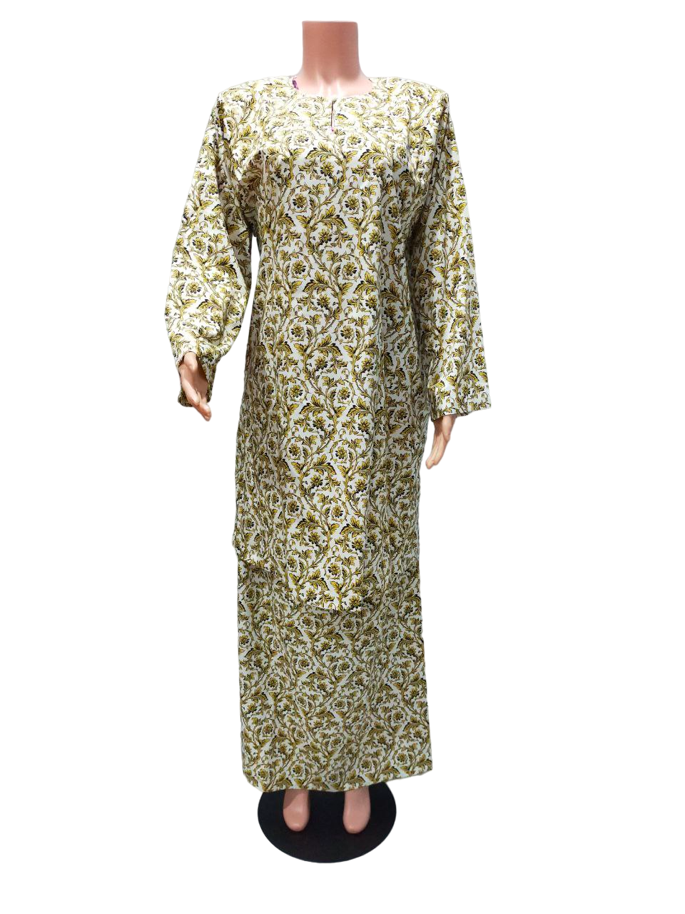 Baju Kurung Pesak Traditional Johor Hijau Khaki