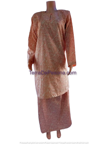 Baju Kurung Pesak Tradisional Johor pink