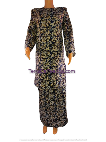 Baju Kurung Pesak Tradisional Johor Dark Tan