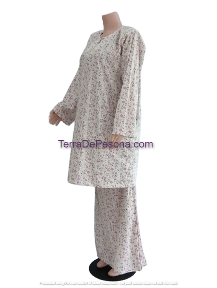 Baju Kurung Pesak Tradisional Johor Purple