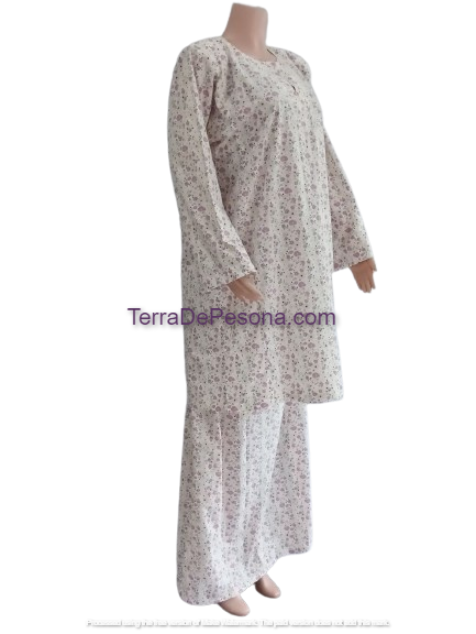 Baju Kurung Pesak Tradisional Johor Purple