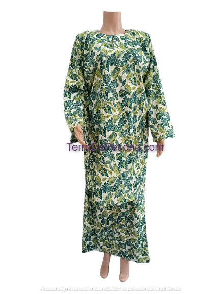 Baju Kurung Pesak Tradisional Johor Hijau