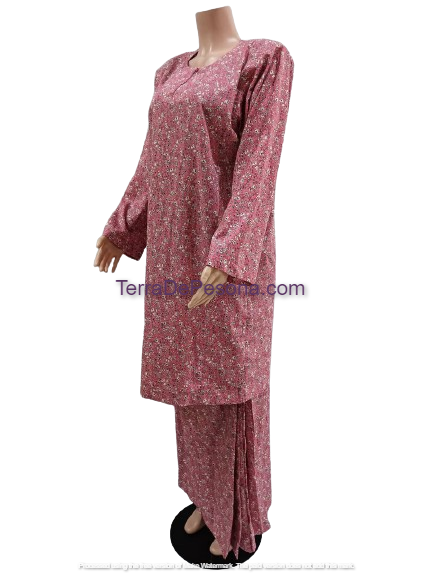 Baju Kurung Pesak Tradisional Johor Pink