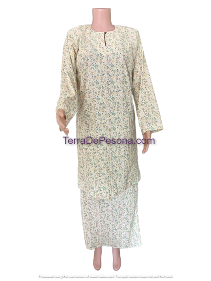 Baju Kurung Pesak Tradisional Johor hijau