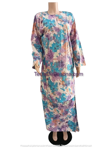 Baju Kurung Pesak Tradisional Johor Mixed Pastel-KJ0073