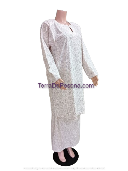 Baju Kurung Pesak Tradisional Johor Soft Pink-KJ0082