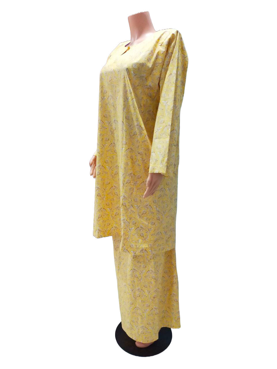 Baju Kurung Pesak Traditional Johor Kuning