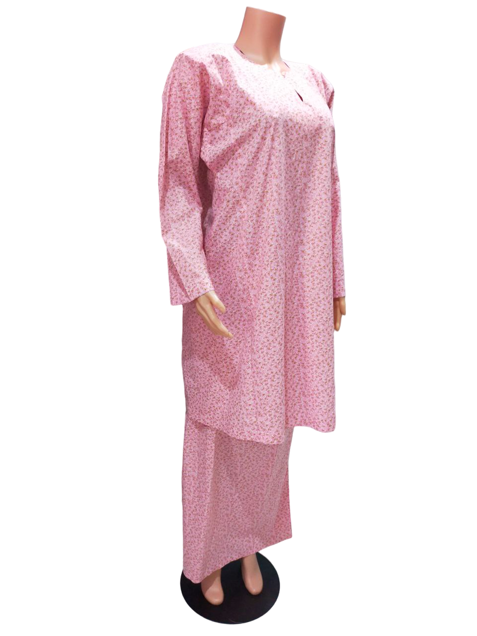 Baju Kurung Pesak Traditional Johor Pink